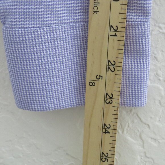 Stafford* Men's Long Sleeve Button Down Curved Hem Pocket Dress‎ Shirt~ Large - Picture 9 of 12